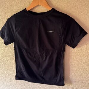 Black Short Sleeve Top